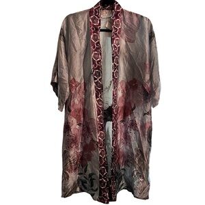 Christine Silk Floral Kimono Jacket